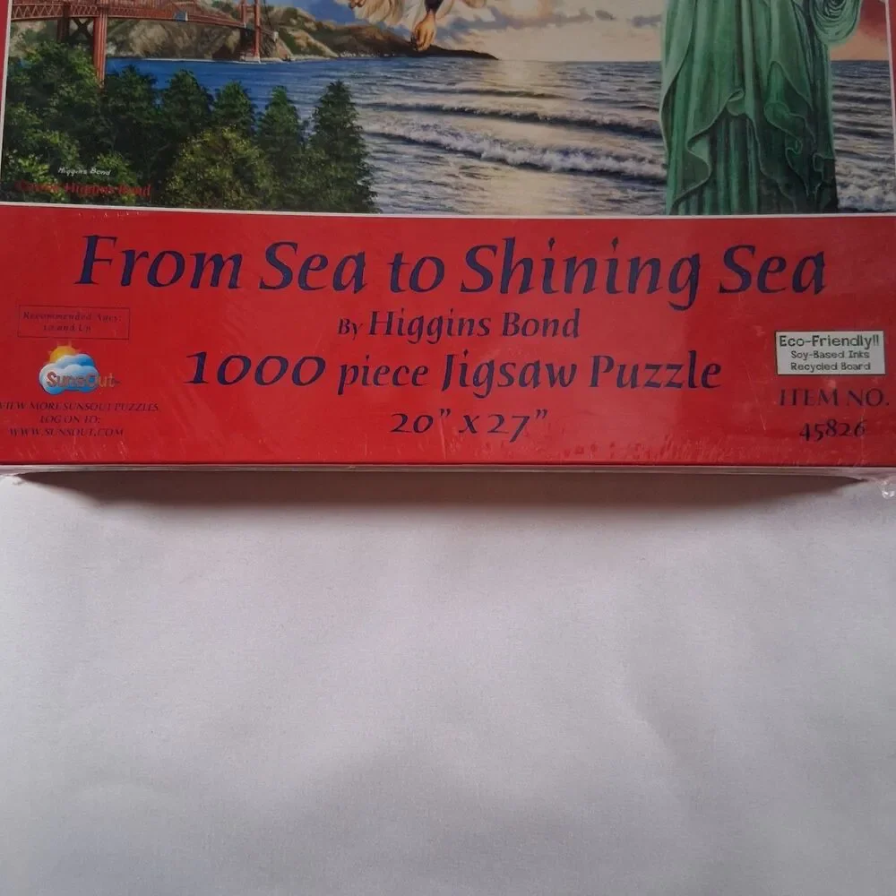 From Sea to Shining Sea SunsOut 1000 Piece Jigsaw Puzzle Semiquincentennial